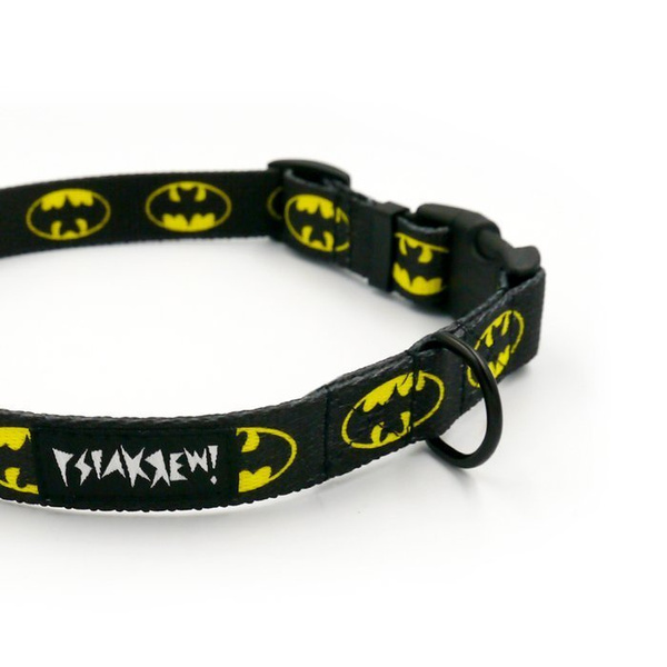 Dog Collar Psiakrew Bat Dog, 2 cm 0.78" wide, for small dogs, black extras