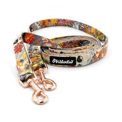 Hundeleine Forest Treasures Psiakrew Breite 2 cm, Roségold Karabinerhaken 6 cm