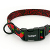 Dog Collar Psiakrew Red Hot Chili 2.5 cm, 1"  wide, black extras