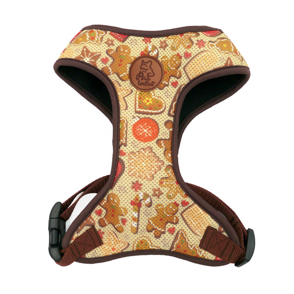 Cinnamon Gingerbread Dog Pressure-free Harness by Psiakrew