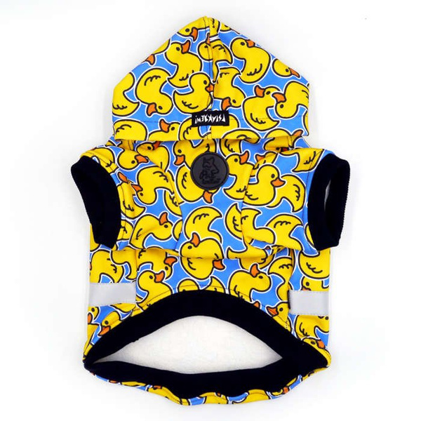 Bluza dla Psa z kapturem Ducky Duck, odblaskowy element, nadruk kaczuszki
