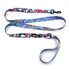 Dog Leash Penguin Winter width 2.5 cm, 1"  wide, black snap hook 6 cm