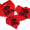 Dog Bandana I love my Family handkerchief style to tie around your pet’s neck