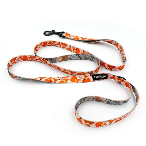 Smycz miejska dla małego Psa Foxy Lady, szerokość 2 cm, czarny karabińczyk 7cm