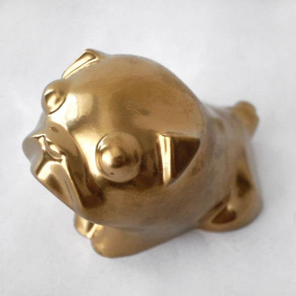Sculpture Pug Mops Carlin My Golden Sweetness