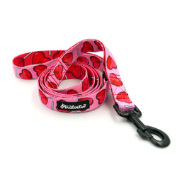 Hundeleine Lollipops Psiakrew Breite 2,5 cm, 1" breit, kräftiger schwarzer Karabiner 8cm