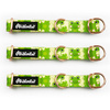 Half-Choke-Halsband Green Frogs, 2 cm breit, für kleine Hunde, goldene Accessoires