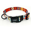 Dog Collar Psiakrew Winter Folk 2.5 cm, 1" wide, black extras
