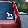 Car sticker with the name of the Bull Terrier Dog On Board Psiakrew