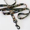 Dog Leash Camo width 2 cm 0.78 ", black snap hook 7 cm