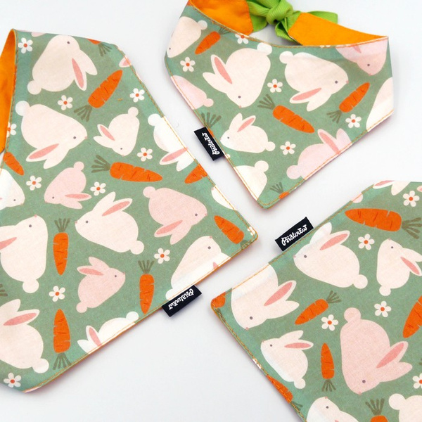 Dog Bandana Catch the Bunny Psiakrew handkerchief style to tie around your pet’s neck