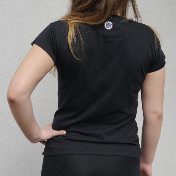 Women's T-shirt Bull Terrier Bull Father Psiakrew