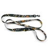 Dog Leash Zodiak width 2.5 cm, 1" wide, black snap hook 6 cm