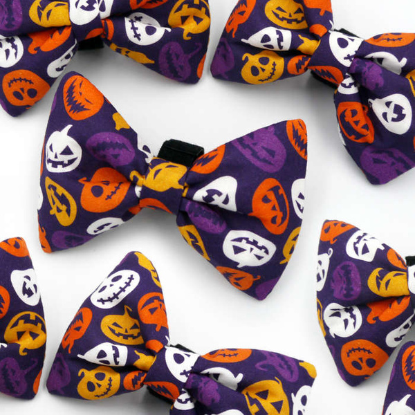 Halloween Dog Bow Tie Cat Pet, Terrible Pumpkin, Psiakrew