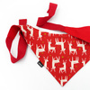 Premium Dog Bandana Rudolphs handkerchief style to tie around your pet’s neck