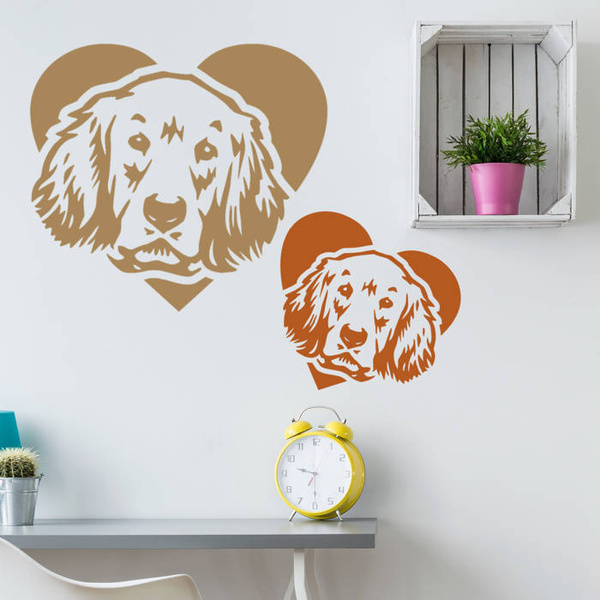 Golden Retriever Love Hund Aufkleber Psiakrew