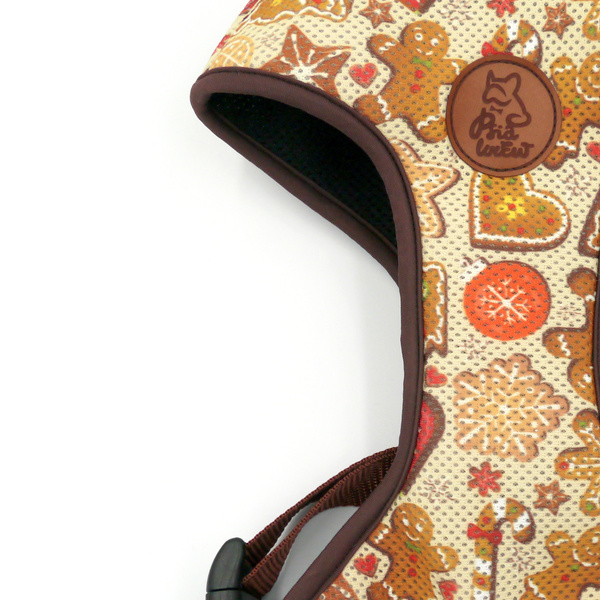 Cinnamon Gingerbread Dog Pressure-free Harness by Psiakrew