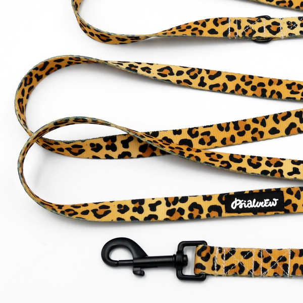 Long Dog Leash Tarzan Psiakrew width 2 cm (0.78"),  black snap hook 7 cm (3,15")