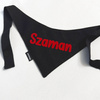 Bandana JUBILAT Psiakrew, personalizowana wiązana chusteczka, czarna bandana apaszka 