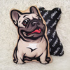 Decorative Dog Pillow Cushion French Bulldog beige cuddly mascot