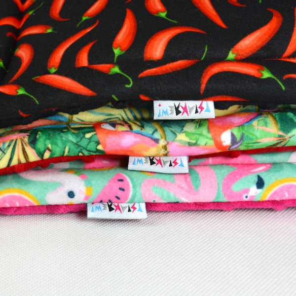 Koc dla psa Red Hot Chili Psiakrew mata, pled polar Minky