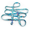 Dog Leash Sharks width 2.5 cm, 1"  wide, holo snap hook 8cm