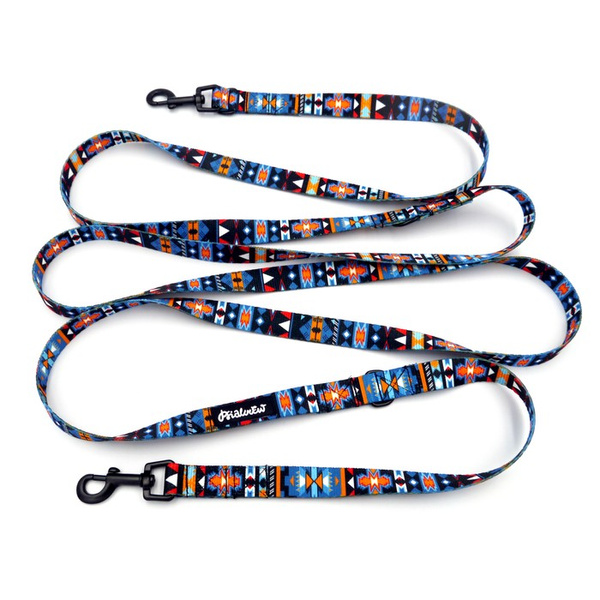 Long Dog Leash Sorry Winnetou Psiakrew width 2 cm (0.78"), black snap hook 6 cm