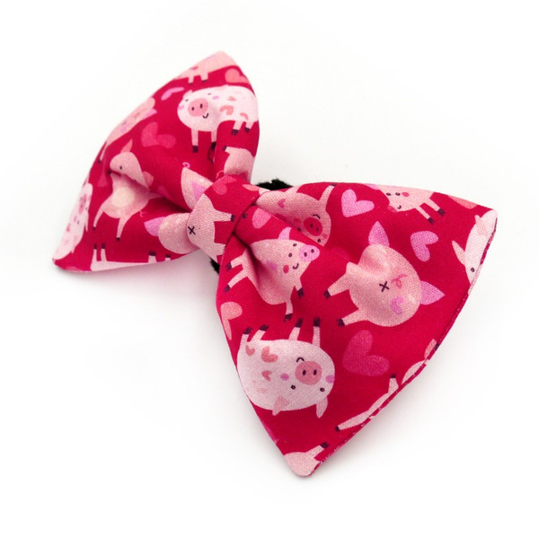 Psiakrew Dog Bow Tie Piggy in Love, elegant classic bow