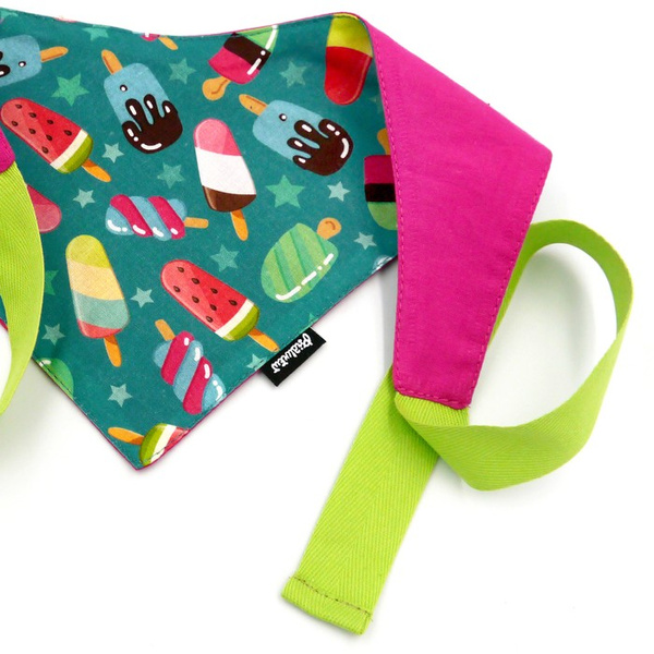 Dog Bandana Ice Ice Baby Psiakrew handkerchief style to tie around your pet’s neck