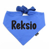 Bandana with the name of the Dog Psiakrew, personalized tied handkerchief, blue bandana scarf