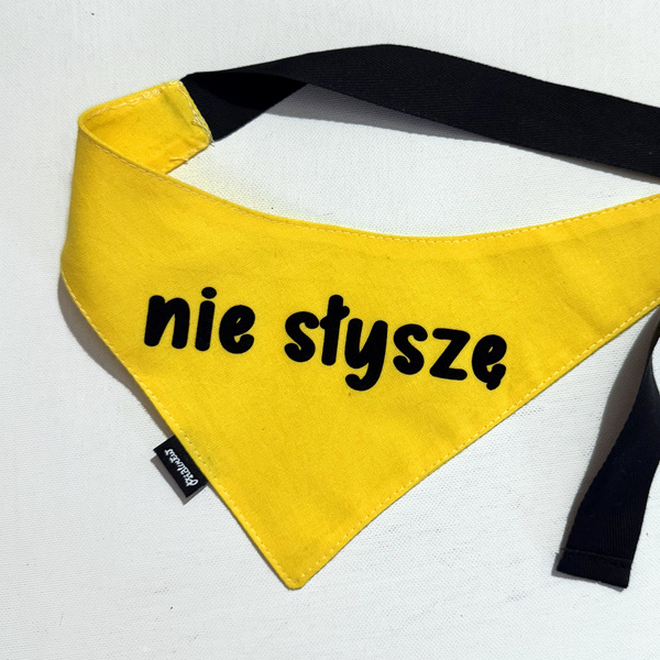 Psiakrew Bandana für den Hund NIE SŁYSZĘ