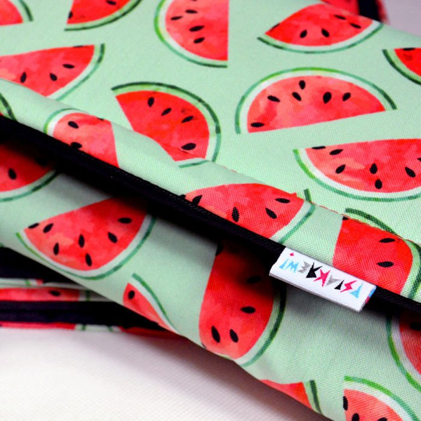 Wodoodporna mata zabezpieczająca dla psa, szczeniaka, kota, wzór arbuzy Watermelon