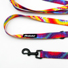 Long Dog Leash Tie Dye Psiakrew width 2 cm (0.78"), black snap hook 6 cm