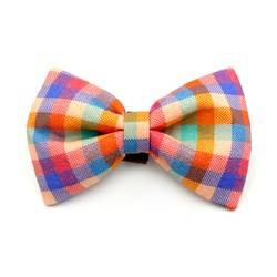 Bow tie, colored checkered pattern for a dog, bow, bow tie, Psiakrew collar decoration