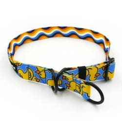 Half-choke collar- Ducky Duck, 2.5 cm wide, medium and big dogs, black extras