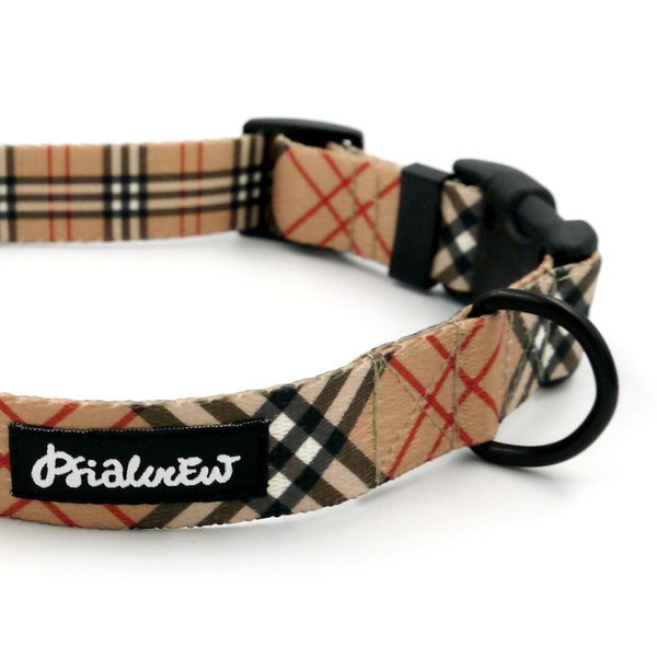 Dog Collar Dogberry Psiakrew 2.5 cm 1" wide, black fittings