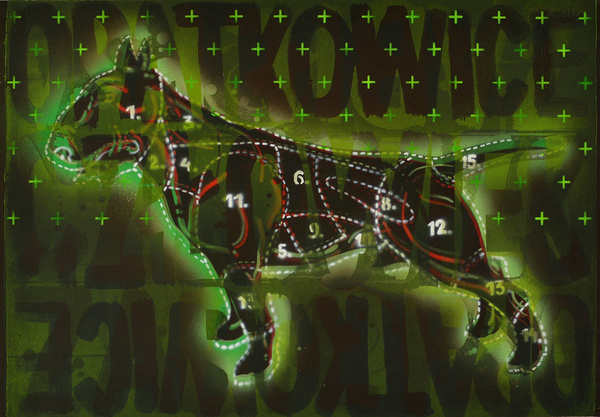 Color lithography TRYPTYK OPATKOWICKI artistic graphics, Krzysztof Świętek