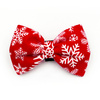 Christmas Dog Bow Tie Snowflake, Pet Bow Tie, Bowtie, Collar Attachment