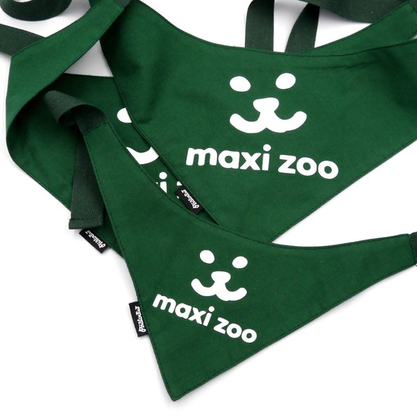 Bandana dla Psa Wesołych Świąt Psiakrew, personalizowana chusteczka, ciemnozielona apaszka dla pupila