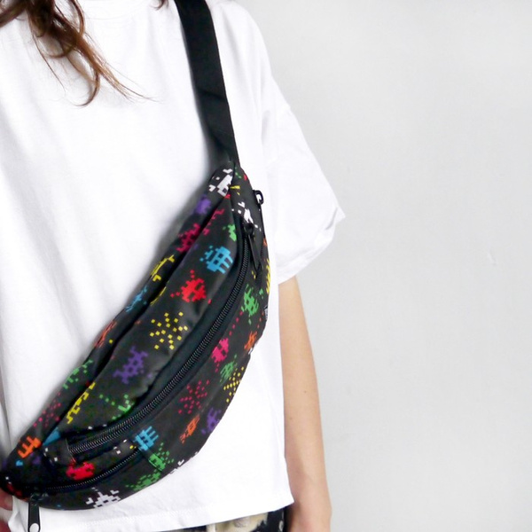 Fanny Pack Hip Bag Invaders, Bum Bag Psiakrew