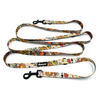 Long Dog Leash Forest Treasures Psiakrew width 2 cm (0.78"),  black snap hook 7 cm (3,15")