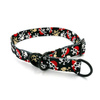 Half-choke collar Pirates, 2.5 cm wide, medium and big dogs, black extras