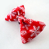 Christmas Dog Bow Tie Snowflake, Pet Bow Tie, Bowtie, Collar Attachment