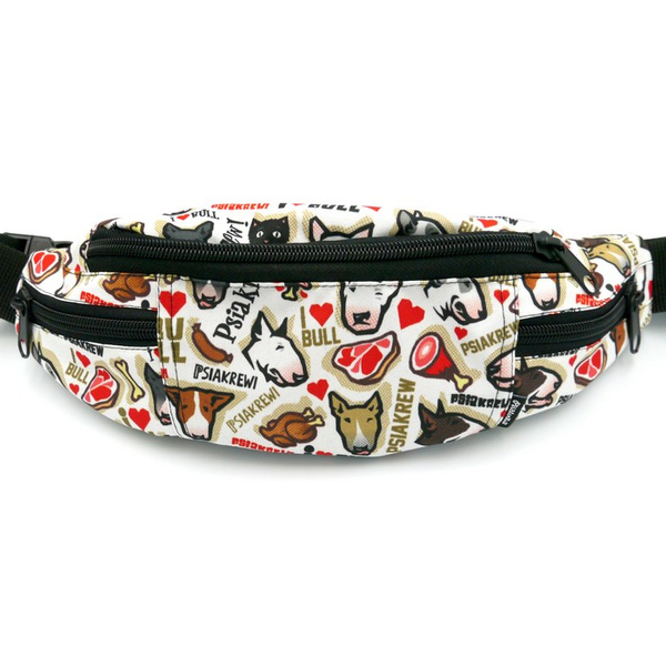 Bauchtasche Bullterrier Gourmet Weiß Hüfttasche Psiakrew