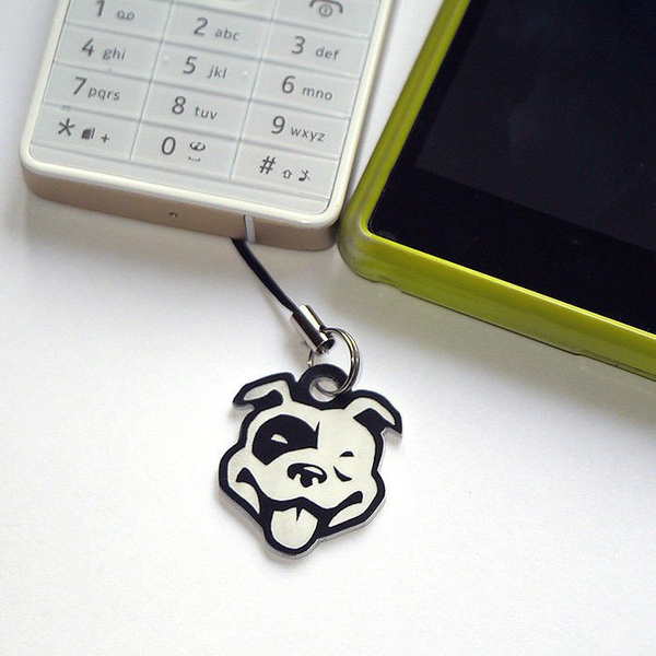 Amstaff dog pendant, tag, charms