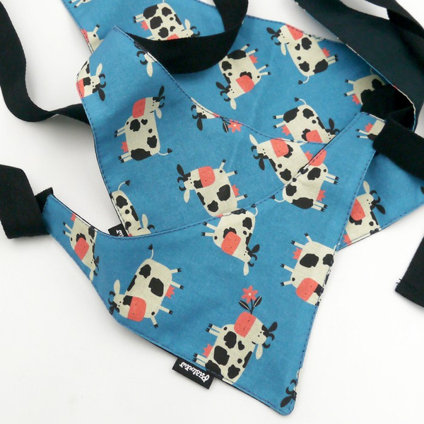 Dog Bandana Spotted Cow Psiakrew handkerchief style to tie around your pet’s neck