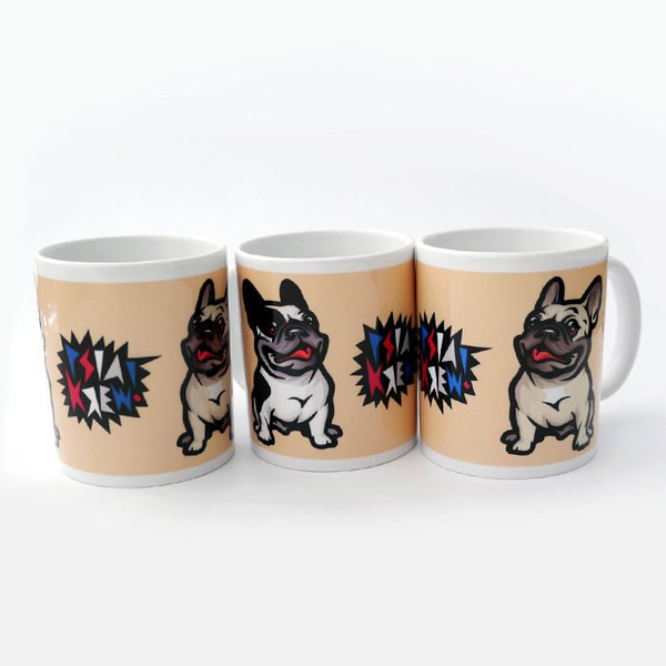 Mug with French Bulldog Mascot