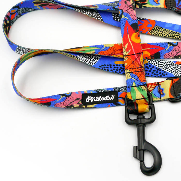 Dog Leash Colorful Thicket snap hook black 8cm