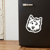 Westie Psiakrew dog car sticker for dark car bodies