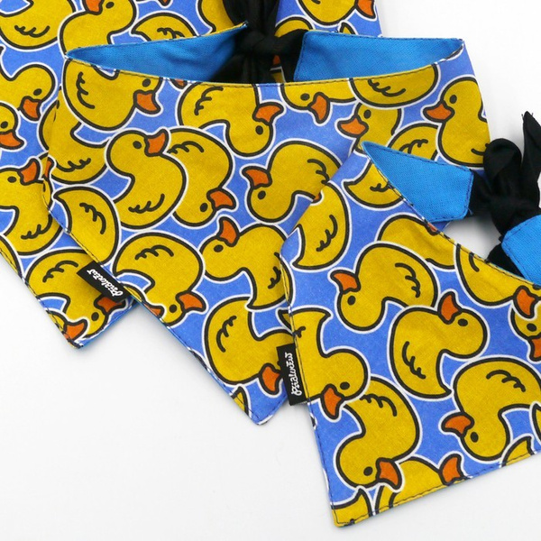 Bandamka dla psa Ducky Duck, wiązana chusteczka, apaszka bawełniana Psiakrew